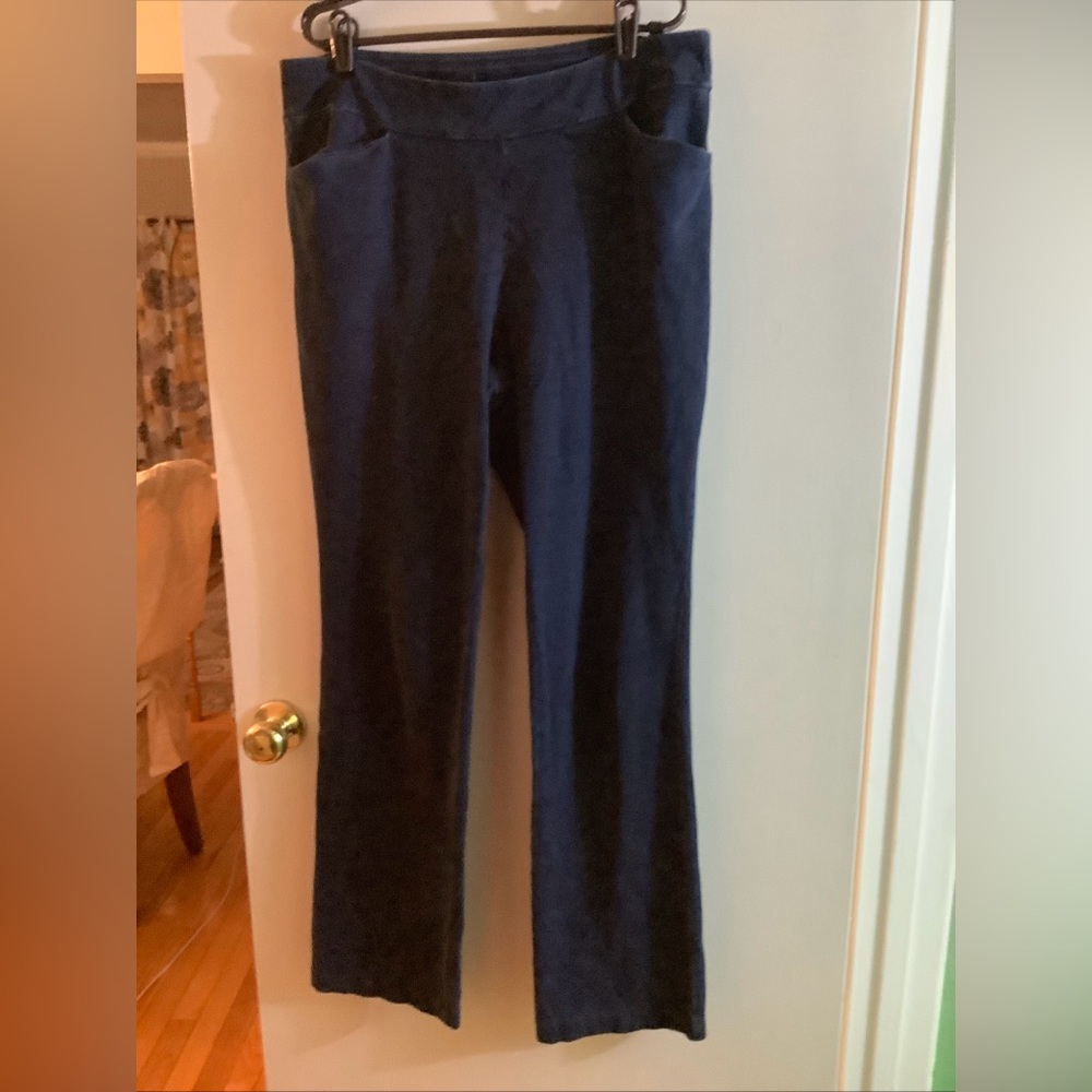 Indigo Pure Jill Dark Chambray Blue Wide Leg Women's Pants